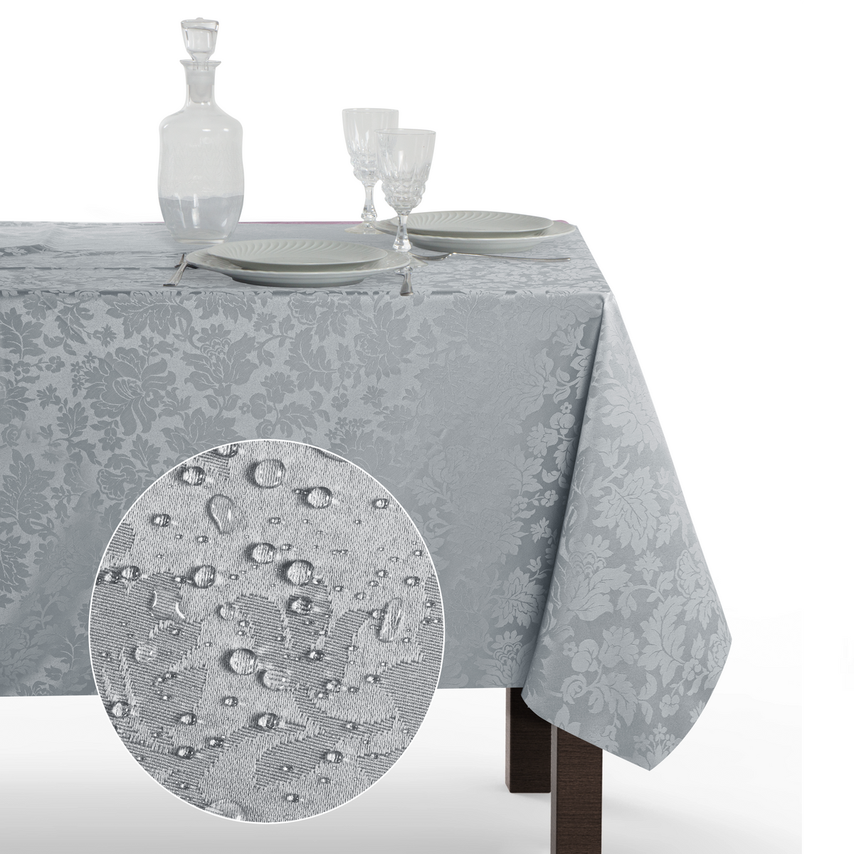Tovaglia Rettangolare Antimacchia Jacquard Poliestere 100% | Misure Small