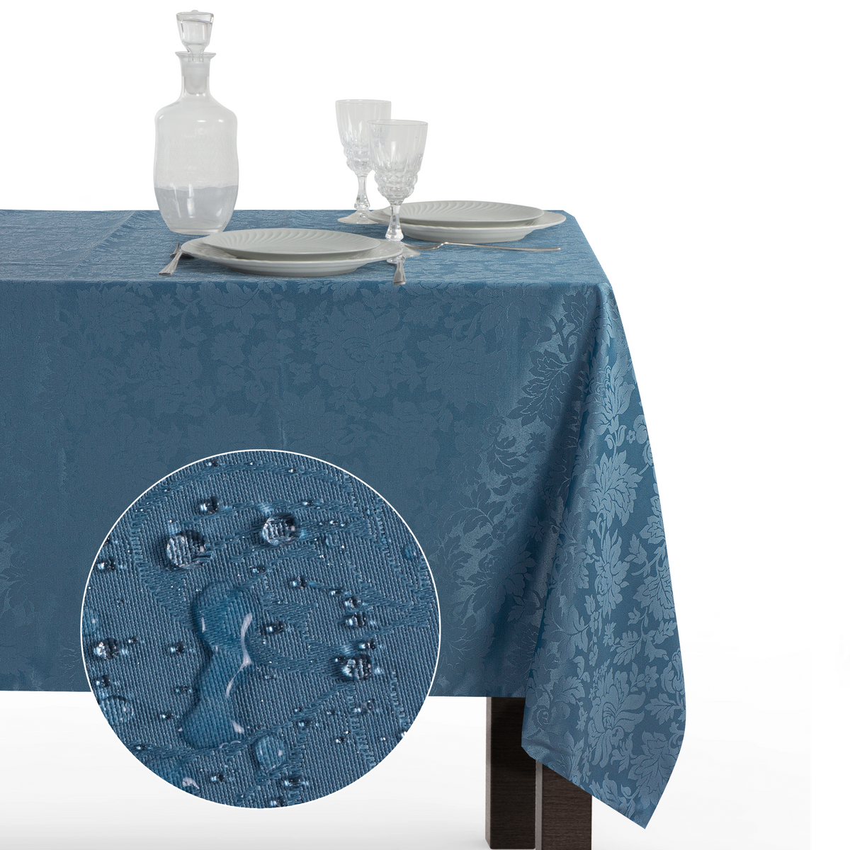 Tovaglia Rettangolare Antimacchia Jacquard Poliestere 100% | Misure Small