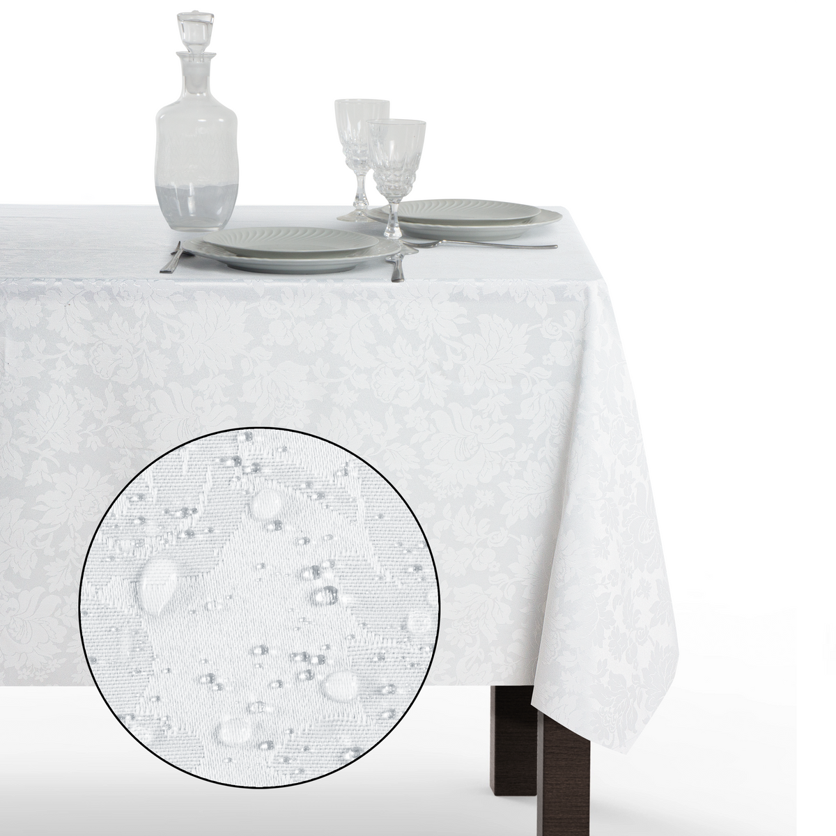 Tovaglia Rettangolare Antimacchia Jacquard Poliestere 100% | Misure Small