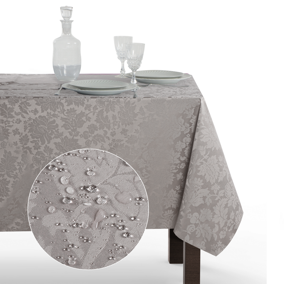 Tovaglia Rettangolare Antimacchia Jacquard Poliestere 100% | Misure Small