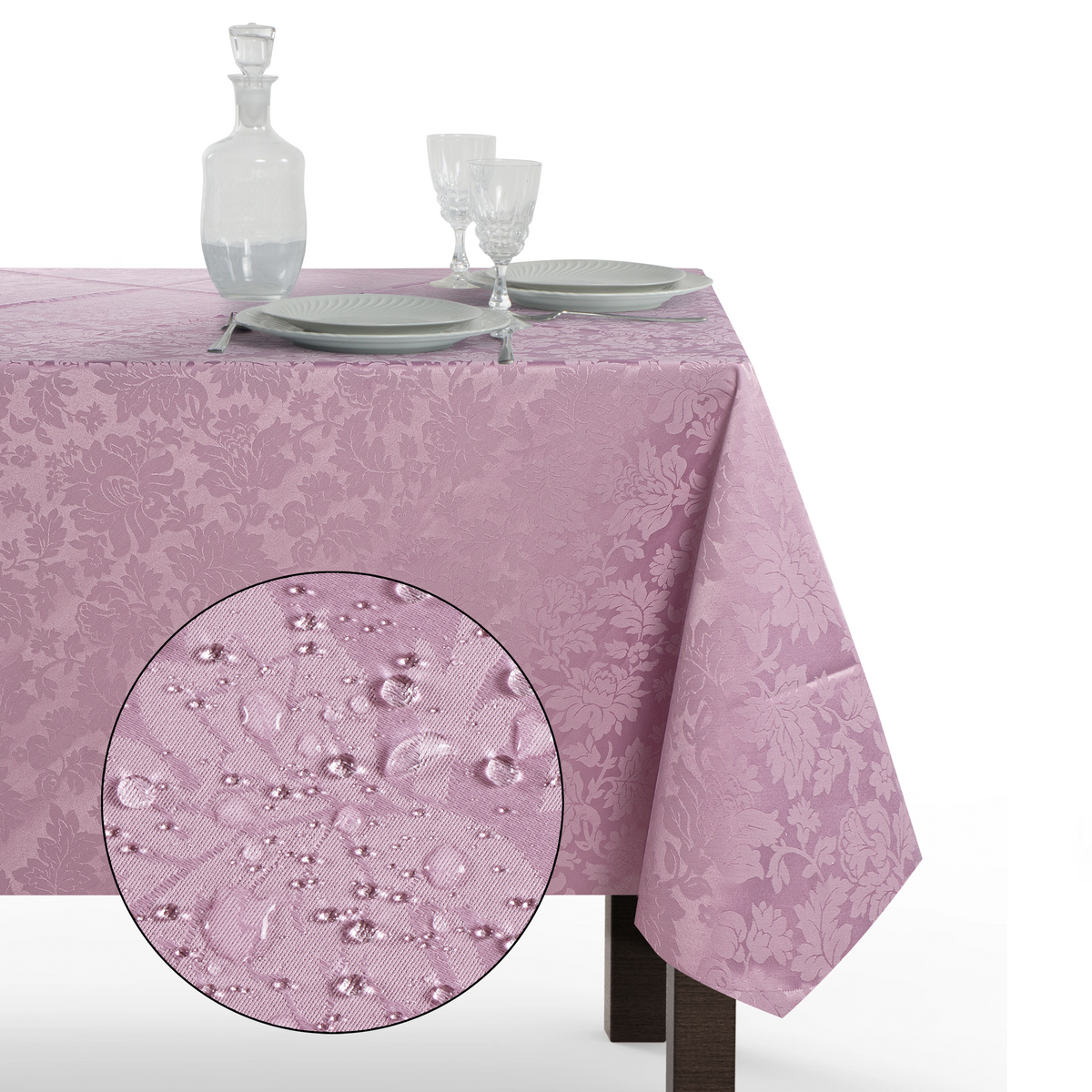 Tovaglia Rettangolare Antimacchia Jacquard Poliestere 100% | Misure Small