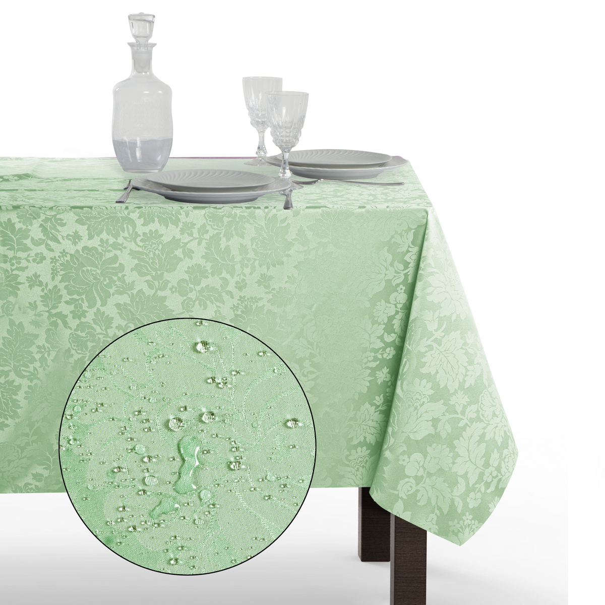Tovaglia Rettangolare Antimacchia Jacquard Poliestere 100% | Misure Small