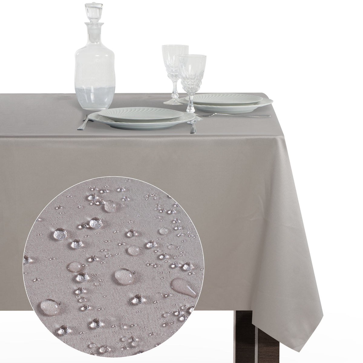 Tovaglia Rettangolare Antimacchia Unito Poliestere 100% | Misure Small