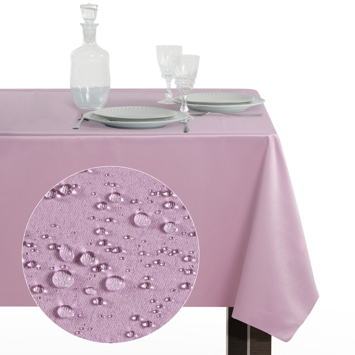 Tovaglia Rettangolare Antimacchia Unito Poliestere 100% | Misure Small