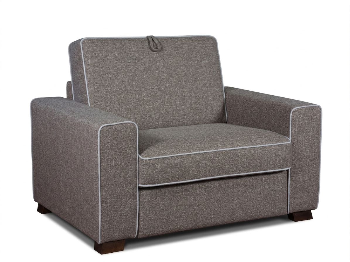 Poltrona Pronto Letto Singolo Professionale - Materasso Alto fino a 18 cm - Ideale per Case Vacanza e Hotel