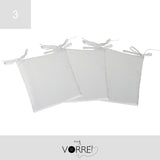 Cuscino Sedia Roma cm 40x40 spessore cm 4 sfoderabile con chiusura lampo | 3 pezzi