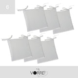 Cuscino Sedia Roma cm 40x40 spessore cm 4 sfoderabile con chiusura lampo | 6 Pezzi