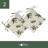 Cuscino Sedia Olive | 40x40cm, spessore 4cm, sfoderabile con chiusura lampo