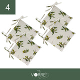 Cuscino Sedia Olive | 40x40cm, spessore 4cm, sfoderabile con chiusura lampo