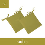 Cuscino Sedia Roma cm 40x40 spessore cm 4 sfoderabile con chiusura lampo | 2 pezzi