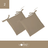 Cuscino Sedia Roma cm 40x40 spessore cm 4 sfoderabile con chiusura lampo | 2 pezzi