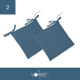 Cuscino Sedia Roma cm 40x40 spessore cm 4 sfoderabile con chiusura lampo | 2 pezzi