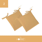 Cuscino Sedia Roma cm 40x40 spessore cm 4 sfoderabile con chiusura lampo | 2 pezzi