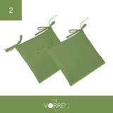 Cuscino Sedia Roma cm 40x40 spessore cm 4 sfoderabile con chiusura lampo | 2 pezzi