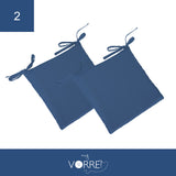 Cuscino Sedia Roma cm 40x40 spessore cm 4 sfoderabile con chiusura lampo | 2 pezzi