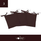 Cuscino Sedia Roma cm 40x40 spessore cm 4 sfoderabile con chiusura lampo | 3 pezzi