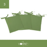 Cuscino Sedia Roma cm 40x40 spessore cm 4 sfoderabile con chiusura lampo | 3 pezzi