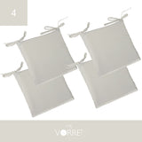 Cuscino Sedia Roma cm 40x40 spessore cm 4 sfoderabile con chiusura lampo | 4 pezzi