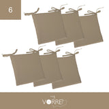 Cuscino Sedia Roma cm 40x40 spessore cm 4 sfoderabile con chiusura lampo | 6 Pezzi