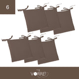 Cuscino Sedia Roma cm 40x40 spessore cm 4 sfoderabile con chiusura lampo | 6 Pezzi