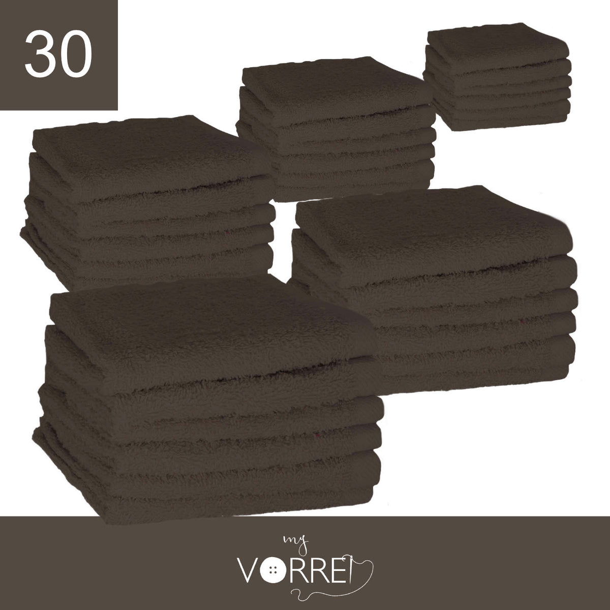 Lavette Gr 420 MQ Cotone 100% | 30x30cm, Pacchetto da 30 Pezzi
