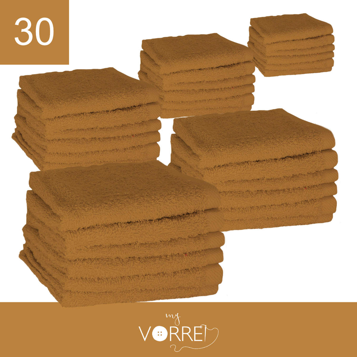 Lavette Gr 420 MQ Cotone 100% | 30x30cm, Pacchetto da 30 Pezzi