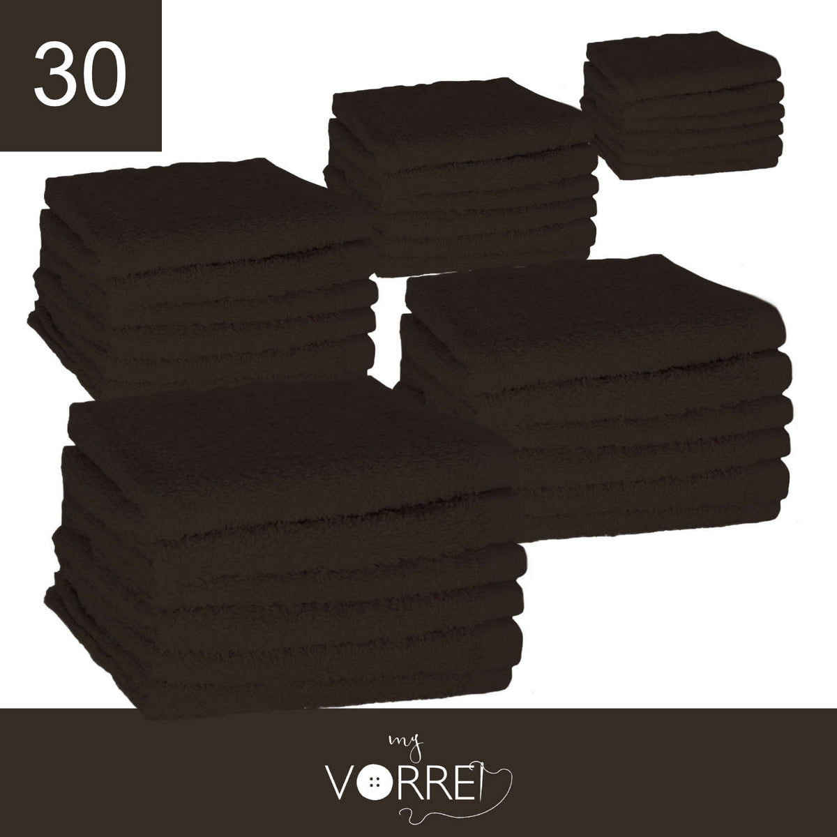 Lavette Gr 420 MQ Cotone 100% | 30x30cm, Pacchetto da 30 Pezzi