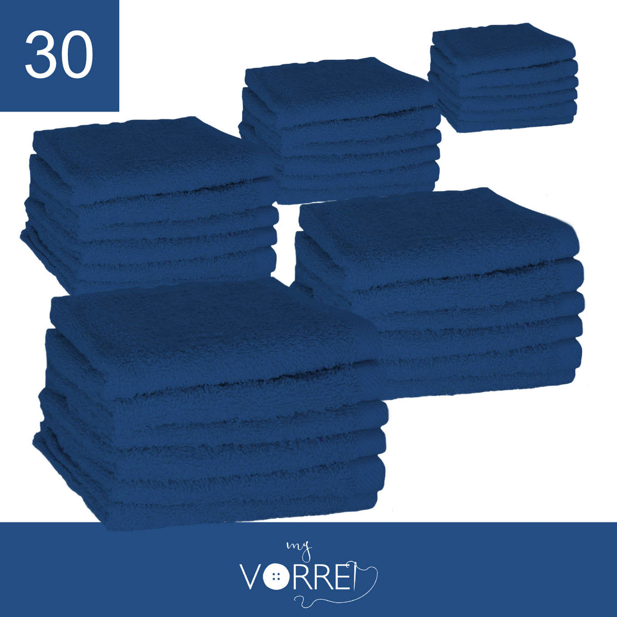 Lavette Gr 420 MQ Cotone 100% | 30x30cm, Pacchetto da 30 Pezzi