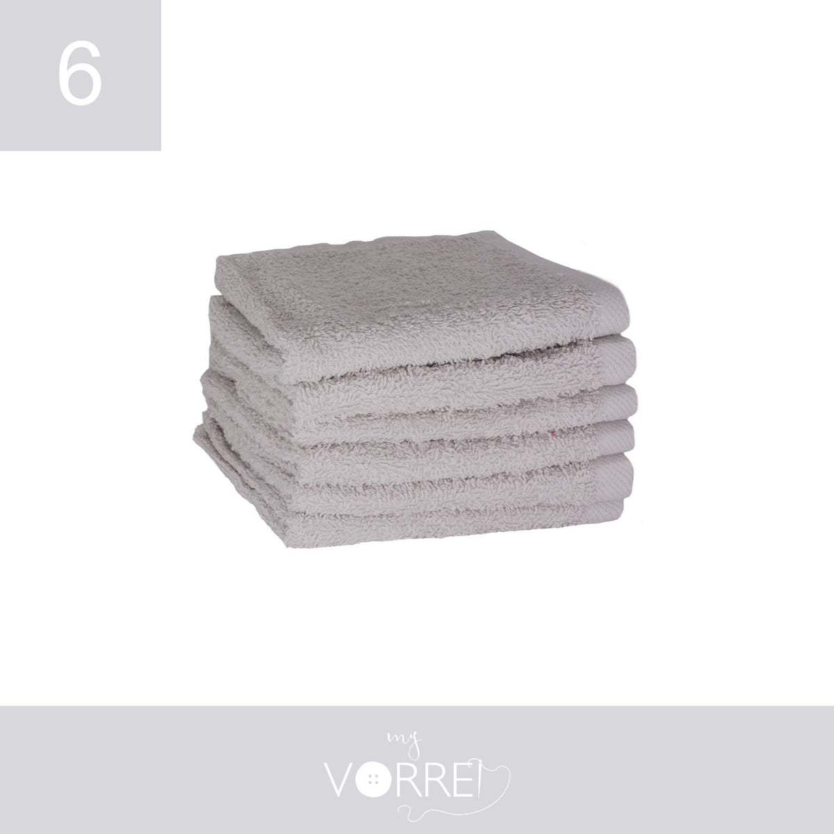Lavette Gr 420 MQ Cotone 100% | 30x30cm, Pacchetto da 6 Pezzi
