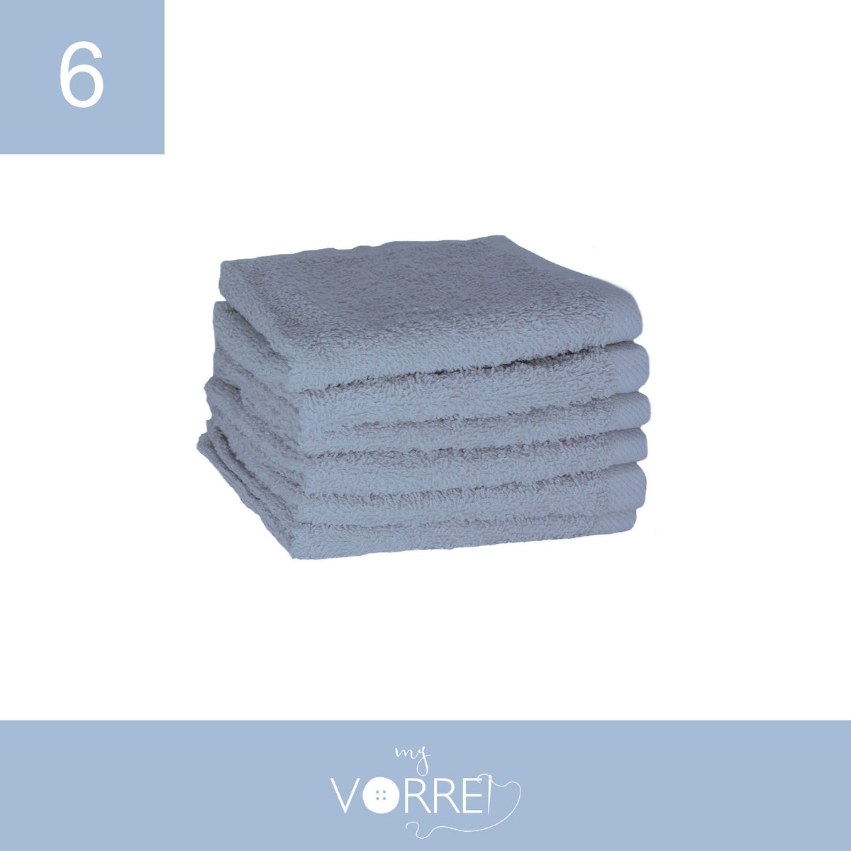 Lavette Gr 420 MQ Cotone 100% | 30x30cm, Pacchetto da 6 Pezzi