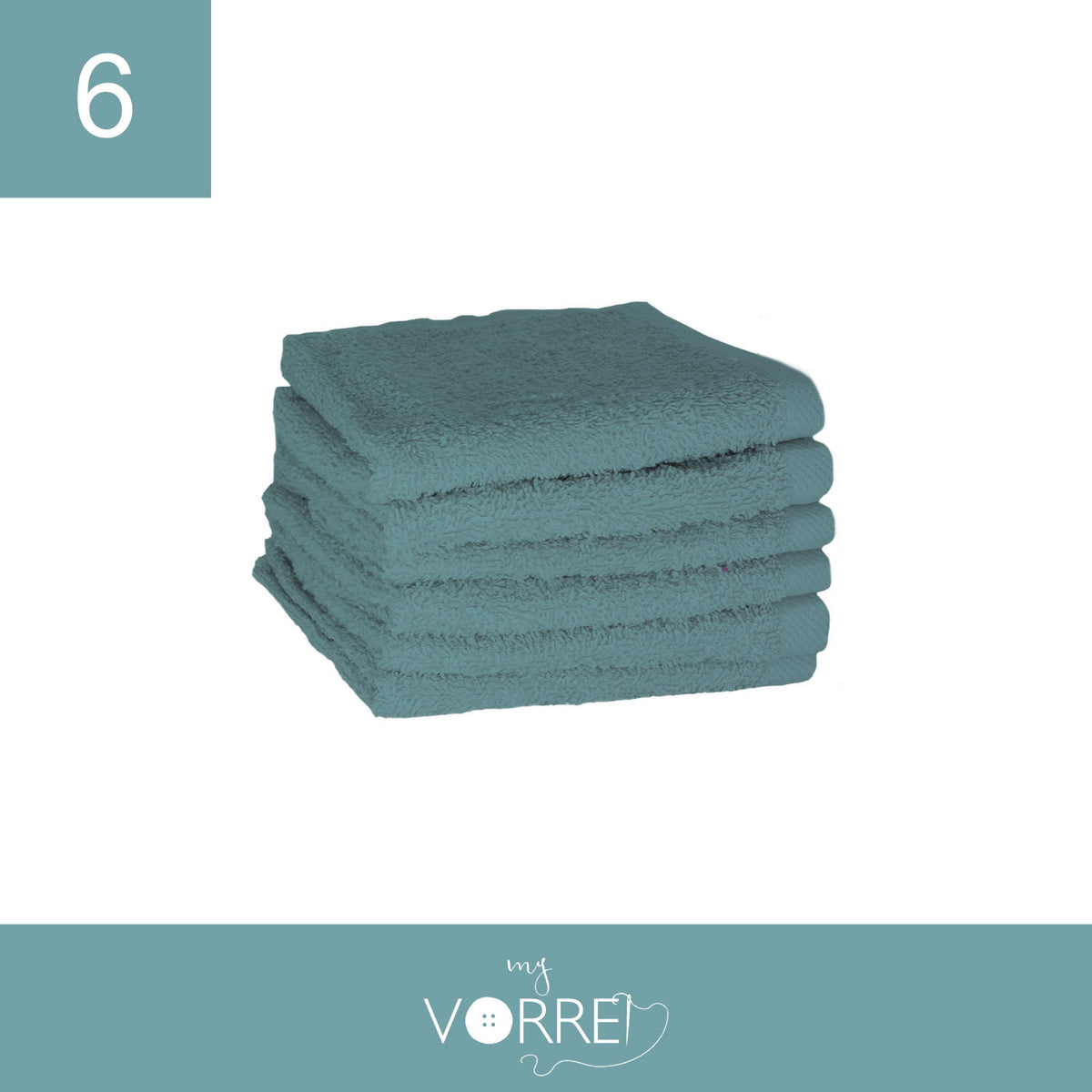 Lavette Gr 420 MQ Cotone 100% | 30x30cm, Pacchetto da 6 Pezzi