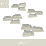 Coppia Spugna Viso+Ospite (12+12) Gr 450 MQ Cotone 100%| Misura Viso 60x110cm - Ospite 35x53cm