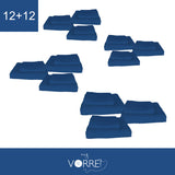 Coppia Spugna Viso+Ospite (12+12) Gr 450 MQ Cotone 100%| Misura Viso 60x110cm - Ospite 35x53cm