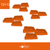 Coppia Spugna Viso+Ospite (12+12) Gr 450 MQ Cotone 100%| Misura Viso 60x110cm - Ospite 35x53cm