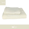 Coppia Spugna Viso+Ospite (1+1) Gr 450 MQ Cotone 100%| Misura Viso 60x110cm - Ospite 35x53cm