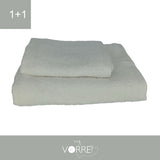 Coppia Spugna Viso+Ospite (1+1) Gr 450 MQ Cotone 100%| Misura Viso 60x110cm - Ospite 35x53cm