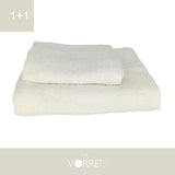 Coppia Spugna Viso+Ospite (1+1) Gr 450 MQ Cotone 100%| Misura Viso 60x110cm - Ospite 35x53cm