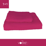 Coppia Spugna Viso+Ospite (1+1) Gr 450 MQ Cotone 100%| Misura Viso 60x110cm - Ospite 35x53cm