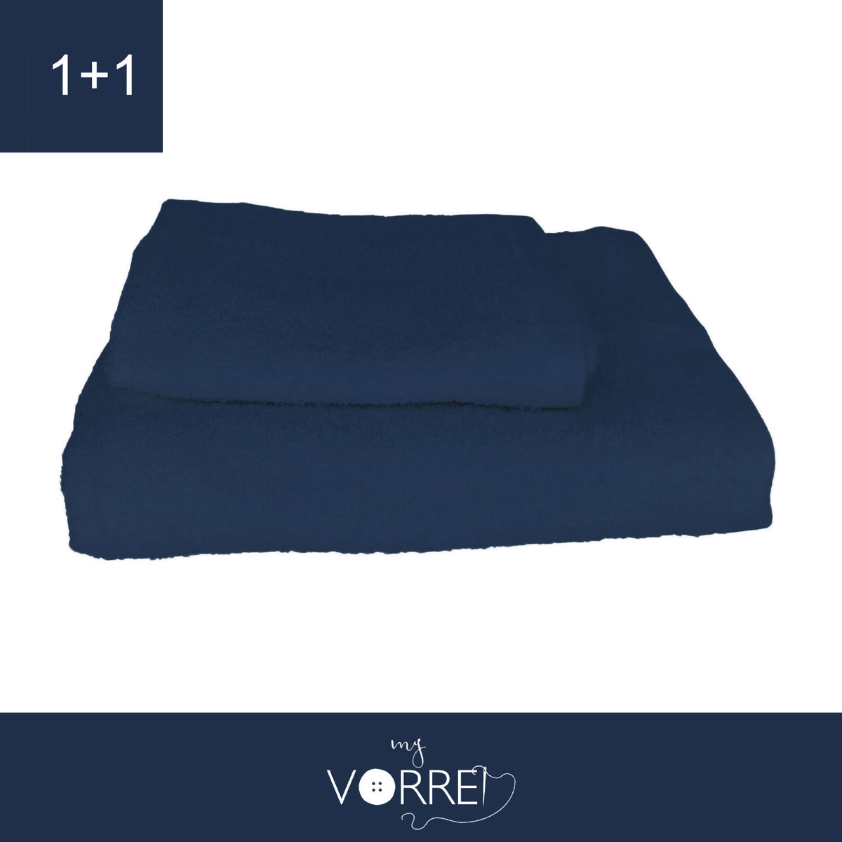 Coppia Spugna Viso+Ospite (1+1) Gr 450 MQ Cotone 100%| Misura Viso 60x110cm - Ospite 35x53cm