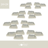 Coppia Spugna Viso+Ospite (24+24) Gr 450 MQ Cotone 100%| Misura Viso 60x110cm - Ospite 35x53cm