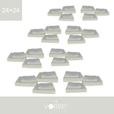Coppia Spugna Viso+Ospite (24+24) Gr 450 MQ Cotone 100%| Misura Viso 60x110cm - Ospite 35x53cm