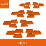 Coppia Spugna Viso+Ospite (24+24) Gr 450 MQ Cotone 100%| Misura Viso 60x110cm - Ospite 35x53cm