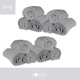 Telo Bagno - 6+6 in Spugna Cotone 100% 450 Gr cm 100x150