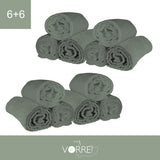 Telo Bagno - 6+6 in Spugna Cotone 100% 450 Gr cm 100x150