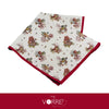 Tovagliolo Fantasia Marina Bordeaux Cotone 100%