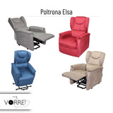 Poltrona Relax 1 o 2 Motori | Dispositivo Medico Classe 1 Iva 4% per gli aventi diritto | Seduta Sfoderabile Rivestimento in 3 Tipi | Elsa