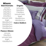 MyVorrei 2 Federe cm 50x80 Cotone 100% con doppia Balza Cucita Pamela