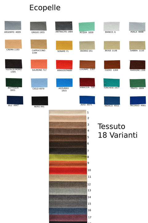 Testiera Letto GIOTTO 1 Piazza e Mezzo Spessore cm 10 Certificata ignifugo per Alberghi Rivestimento Ecopelle o Tessuto a scelta