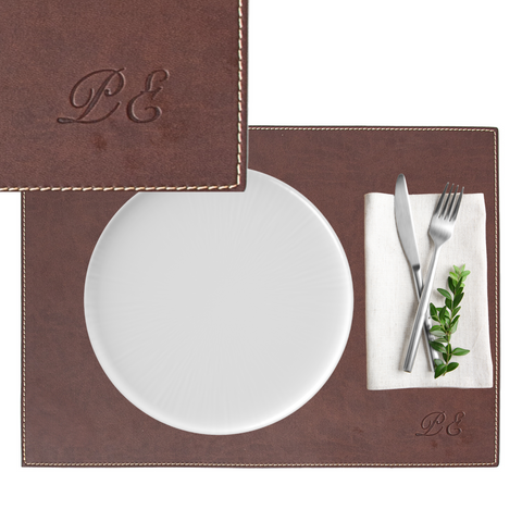 Tovaglietta Personalizzabile con Iniziali | Sottopiatto da Tavola | Idea Regalo |Made in Italy | Idrorepellente | Lavabile | Antimacchia