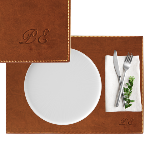 Tovaglietta Personalizzabile con Iniziali | Sottopiatto da Tavola | Idea Regalo |Made in Italy | Idrorepellente | Lavabile | Antimacchia